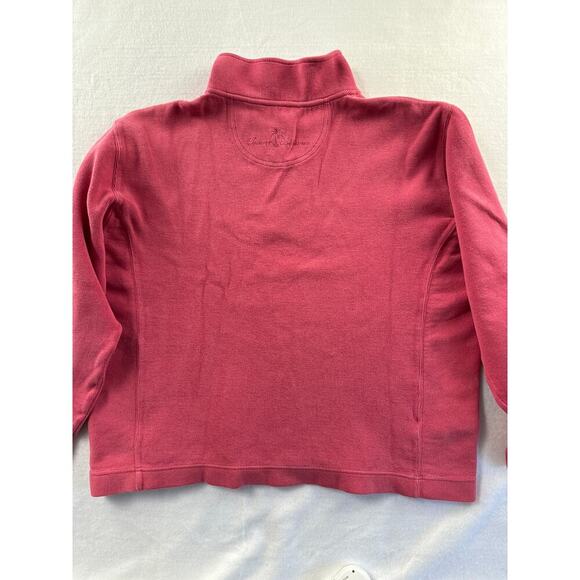 Women’s Tommy Bahama Pink Half Zip Turtleneck Jacket Sz XL - Picture 4 of 5